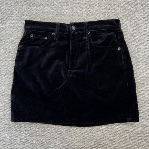 Rag & Bone Velvet Mini Skirt